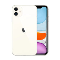 iPhone 11 128GB with 100% battery displayed in white.