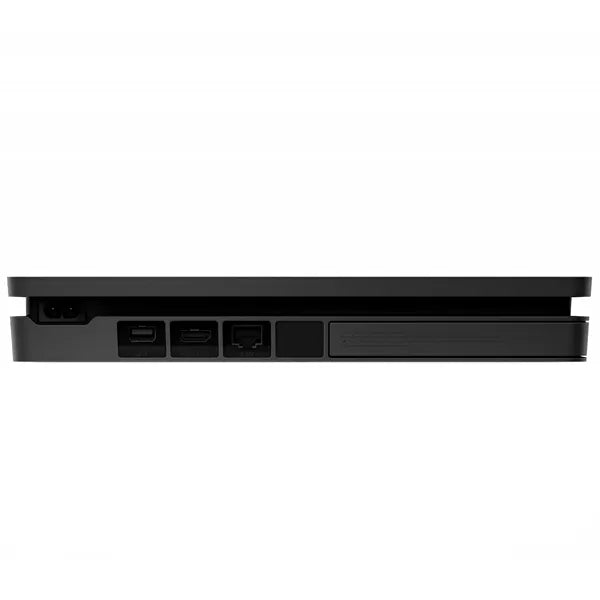 Console Sony PlayStation 4 Slim 1TB CUH-2215B ports view, black, back panel showing connections.