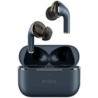 Wireless Mibro Earbuds M1 in Dark Blue with charging case.