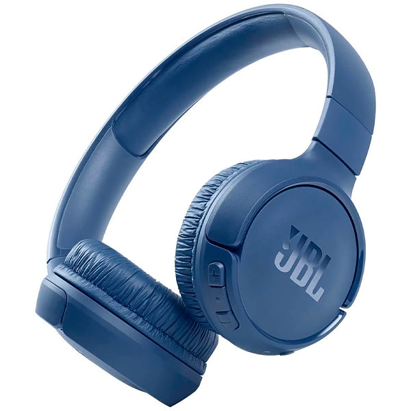Wireless JBL TUNE 510BT headphones in pink, featuring Bluetooth 5.0, 32mm dynamic drivers, JBL Pure Bass, integrated microphone, padded adjustable headband, and approximately 40-hour battery life.