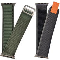 Smartwatch Blulory Ultra Max 49 mm with two straps, gray beige and green, Bluetooth.