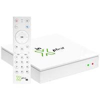 Receptor FTA In XPlus V3 with IPTV, 16GB eMMC, 2GB RAM in white.