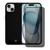 Kit Capa Silicone Cloud e Película com design elegante e proteção completa para smartphone.