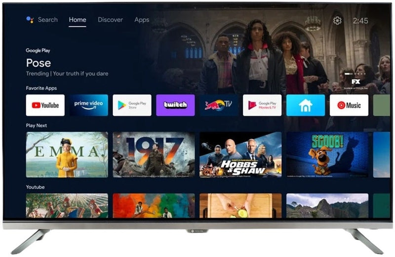 Smart TV Motorola 43" MOT43FLE11 LED Full HD Chromecast Android 11