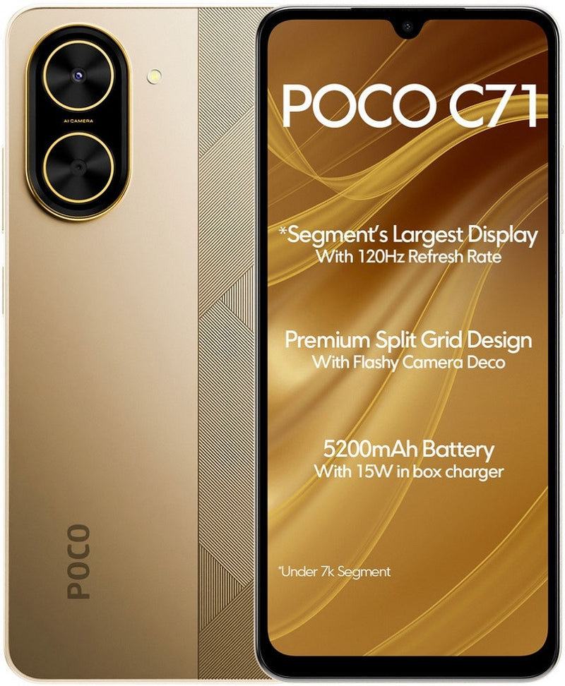 Smartphone Xiaomi Poco C71 LTE Dual Sim 6.88" 3GB/64GB Gold