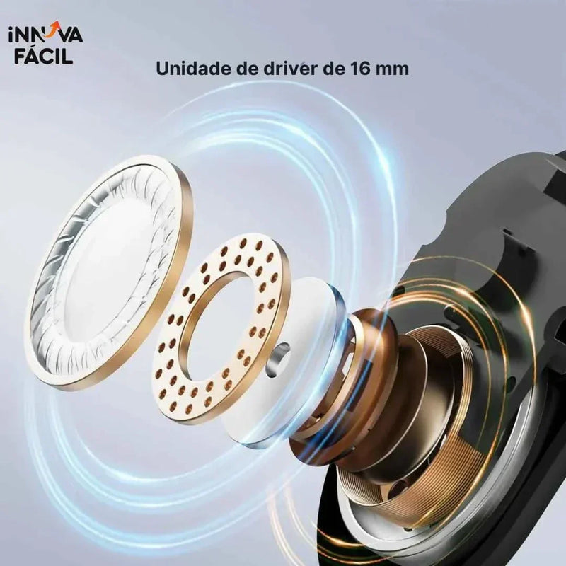 Bluetooth Translator Earbud Miniso MS162 with 16mm Driver, Real-Time Translation.