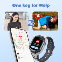 Mibro Kids P6 smartwatch with SOS feature and waterproof design.