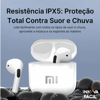 Fone de ouvido wireless EchoBuds com cancelamento de ruído, resistência IPX5 contra suor e chuva.