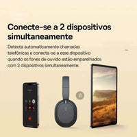 Bluetooth over-ear headphones HarmonyMax with multi-device connectivity.