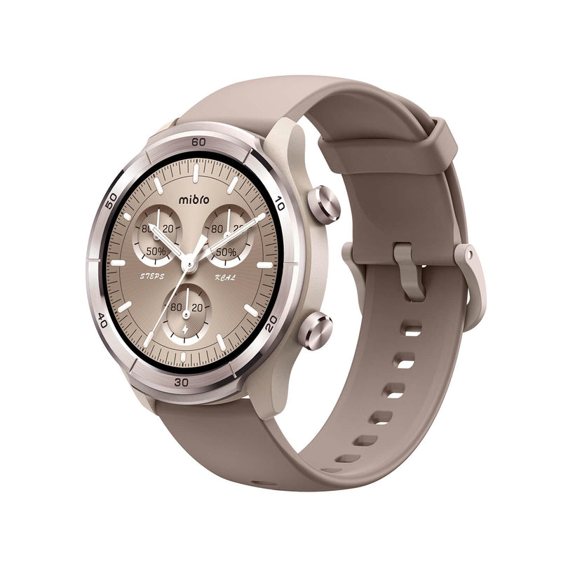 Mibro A3 smartwatch with HD display, GPS, BT calling, and 100 sports modes.