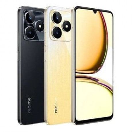 Realme-C53 Versão Global smartphone with triple cameras, 128GB storage, and 6GB RAM.