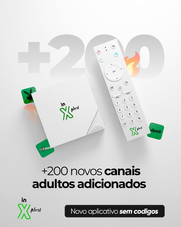 Receptor FTA In XPlus V3 with IPTV, 16GB eMMC, 2GB RAM, white, featuring over 200 new adult channels.